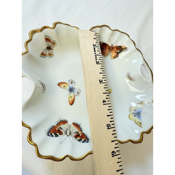 Vtg Limoges Small Butterfly Candy Dish - Picture 8 of 8